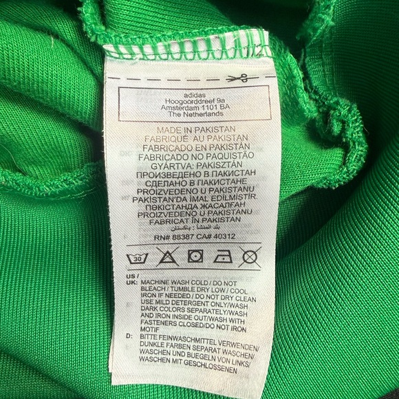 Adidas Mens Track Jacket Size Medium Green Adicolor SST Retro - Picture 8 of 10